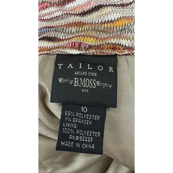 Tailor B-Moss Skirt Women 10 Multicolored‎ A-Line Striped Mini Textured Knit - Picture 2 of 7